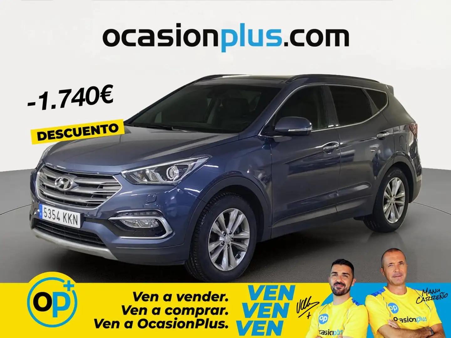 Hyundai SANTA FE 2.2CRDi 4x2 Tecno 7s Aut. Azul - 1