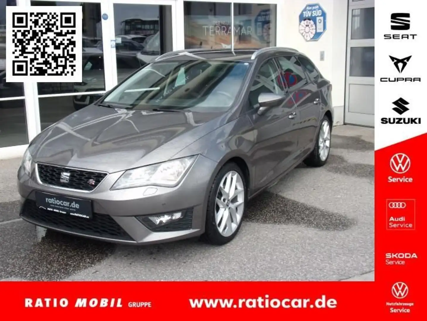 SEAT Leon LEON SPORTSTOURER FR 1.4 TSI DSG SITZHEIZ. EPH Grijs - 1
