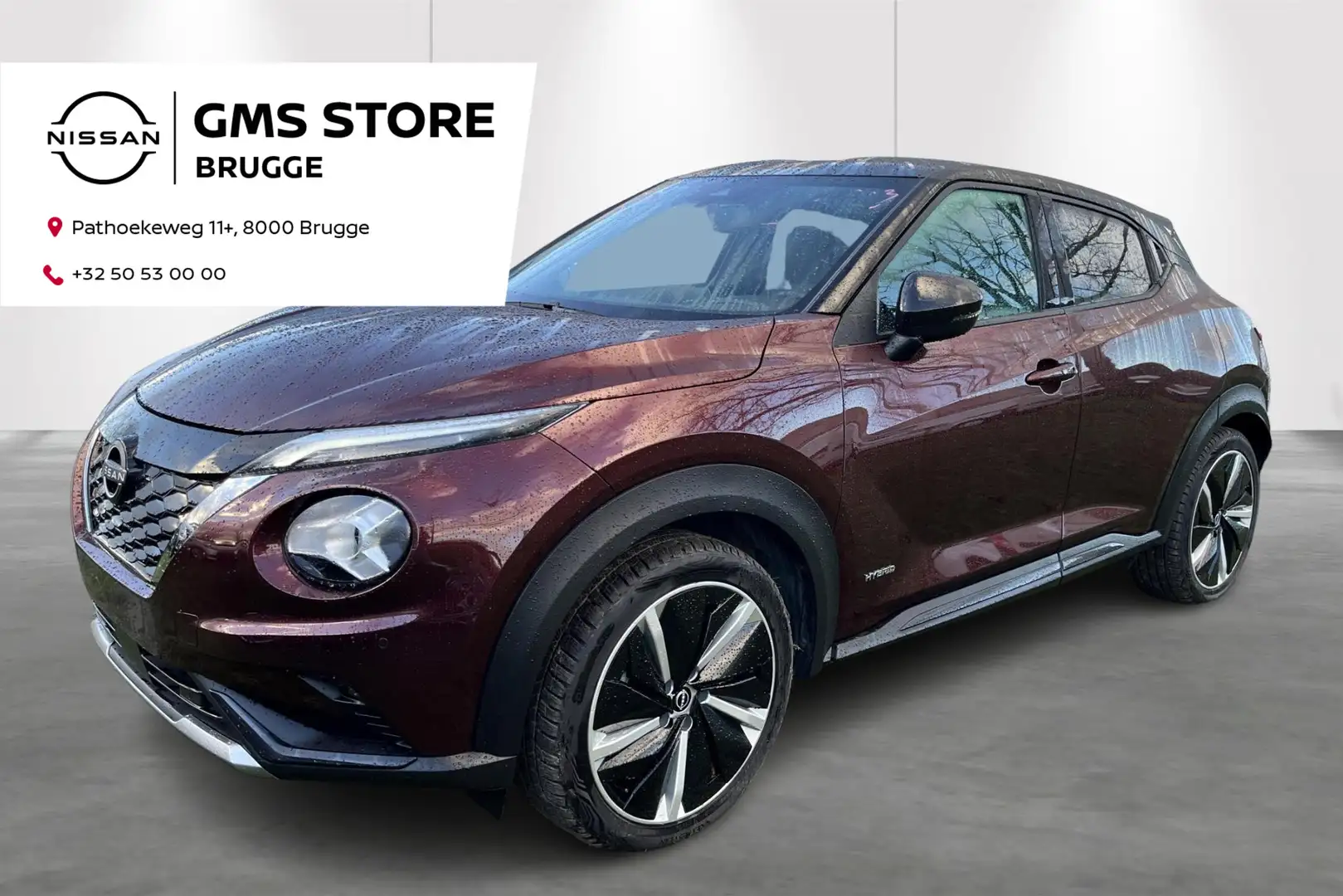 Nissan Juke 1.6 Hybrid 145 N-Design uitvoering Rood - 2