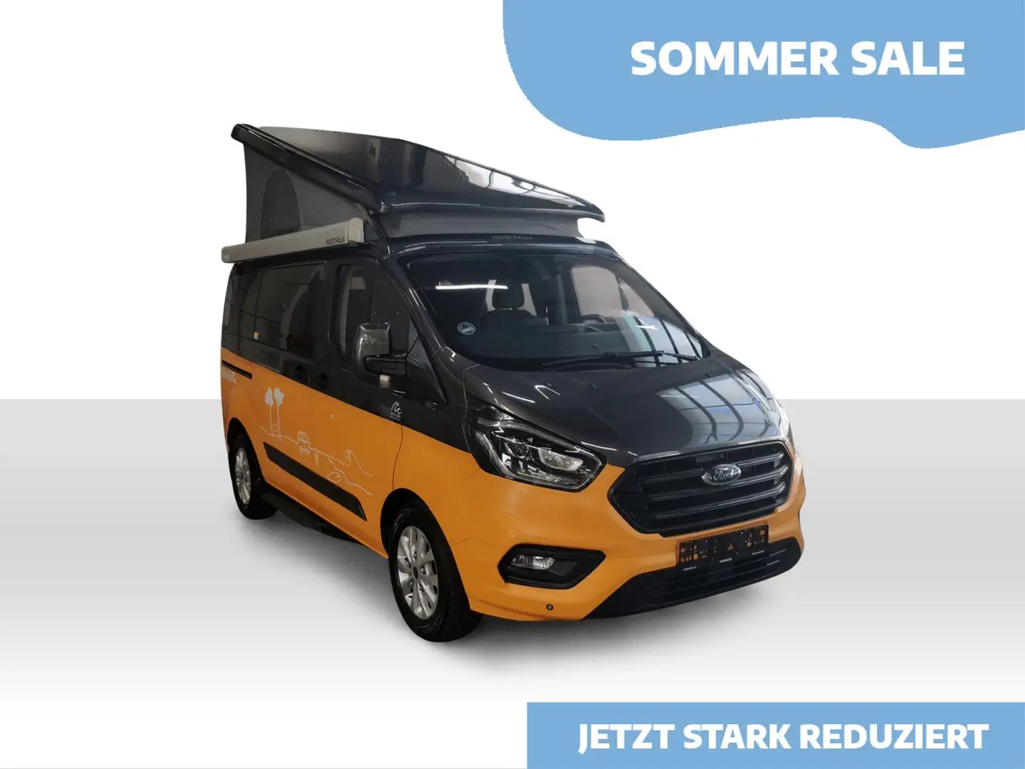Ford Transit Custom Nugget Markise, Aufst.D, Heckküche, Grigio - 1