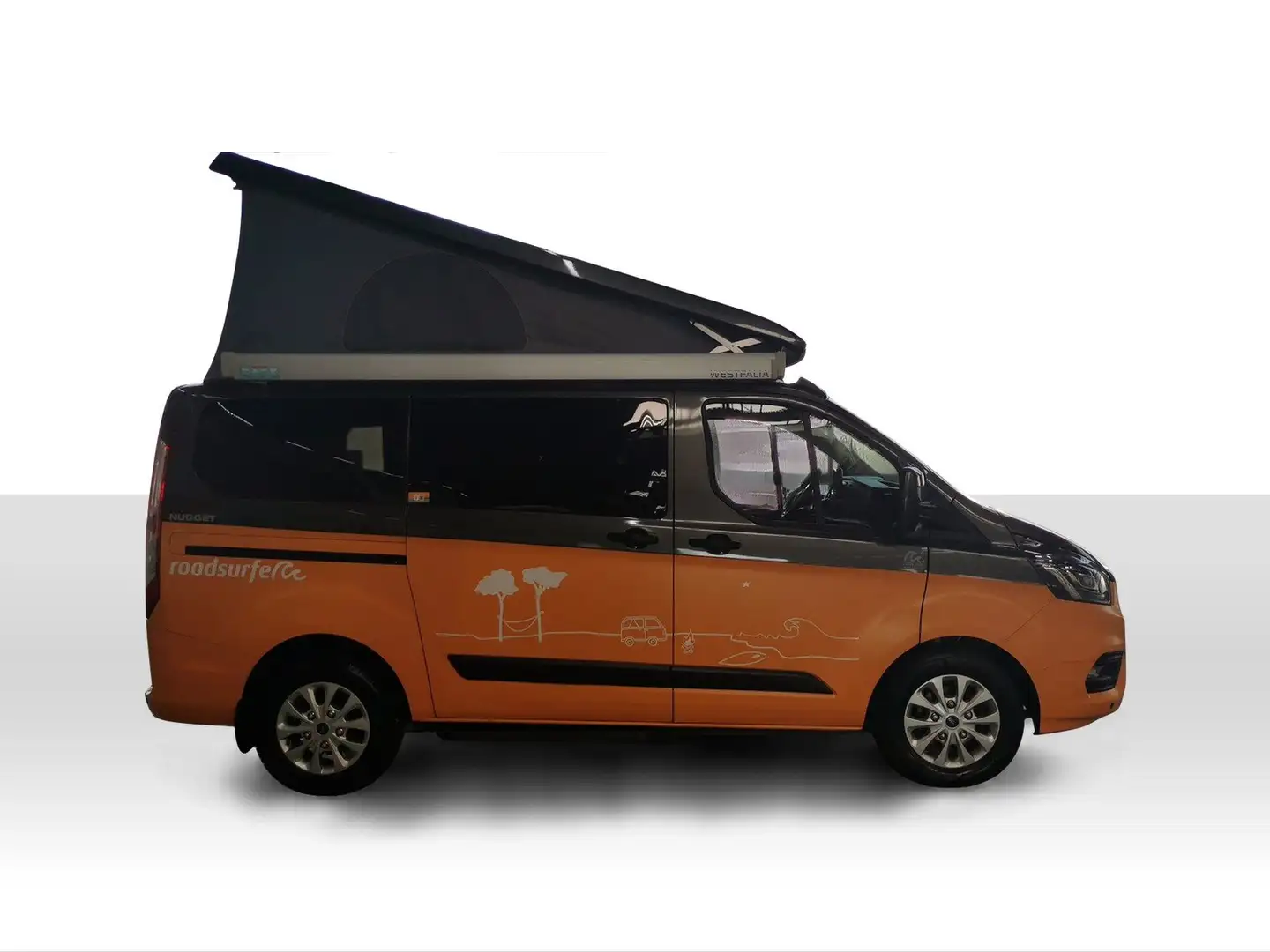 Ford Transit Custom Nugget Markise, Aufst.D, Heckküche, Grigio - 2