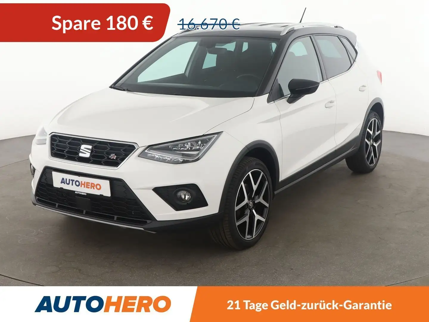 SEAT Arona 1.6 TDI FR*NAVI*LED*TEMPO*PDC*SHZ*AHK Weiß - 1