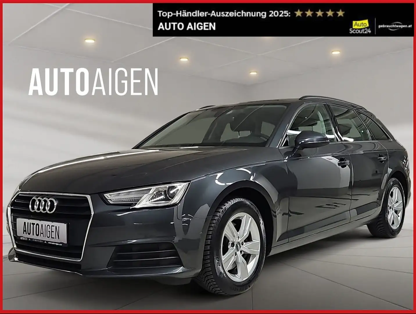 Audi A4 * 1. BESITZ * AHK * BI-XENON * NAVI * ab EUR 229,- Grau - 1
