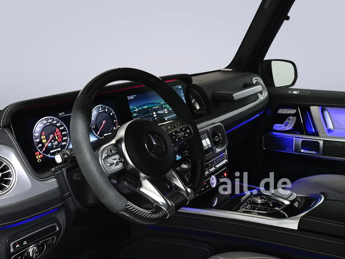 Mercedes-Benz G 63 AMG Carbon Navi LED Night 4xSHZ STH LM AUT Blanc - 2