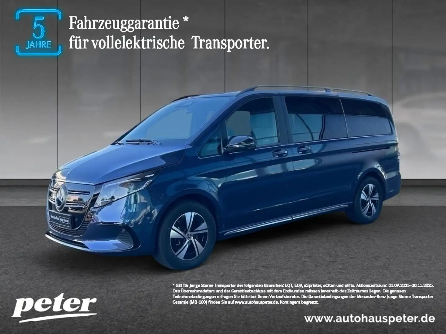 Mercedes-Benz EQV 300 Lang LED+NAVI AUGMENTED REALITY+EASYPACK Blauw - 1