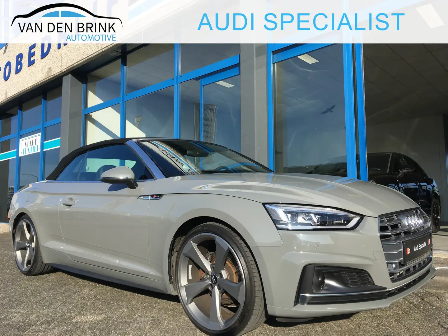 Audi A5 Cabriolet 40 TFSI S-Line Quantum Grey Grijs - 1