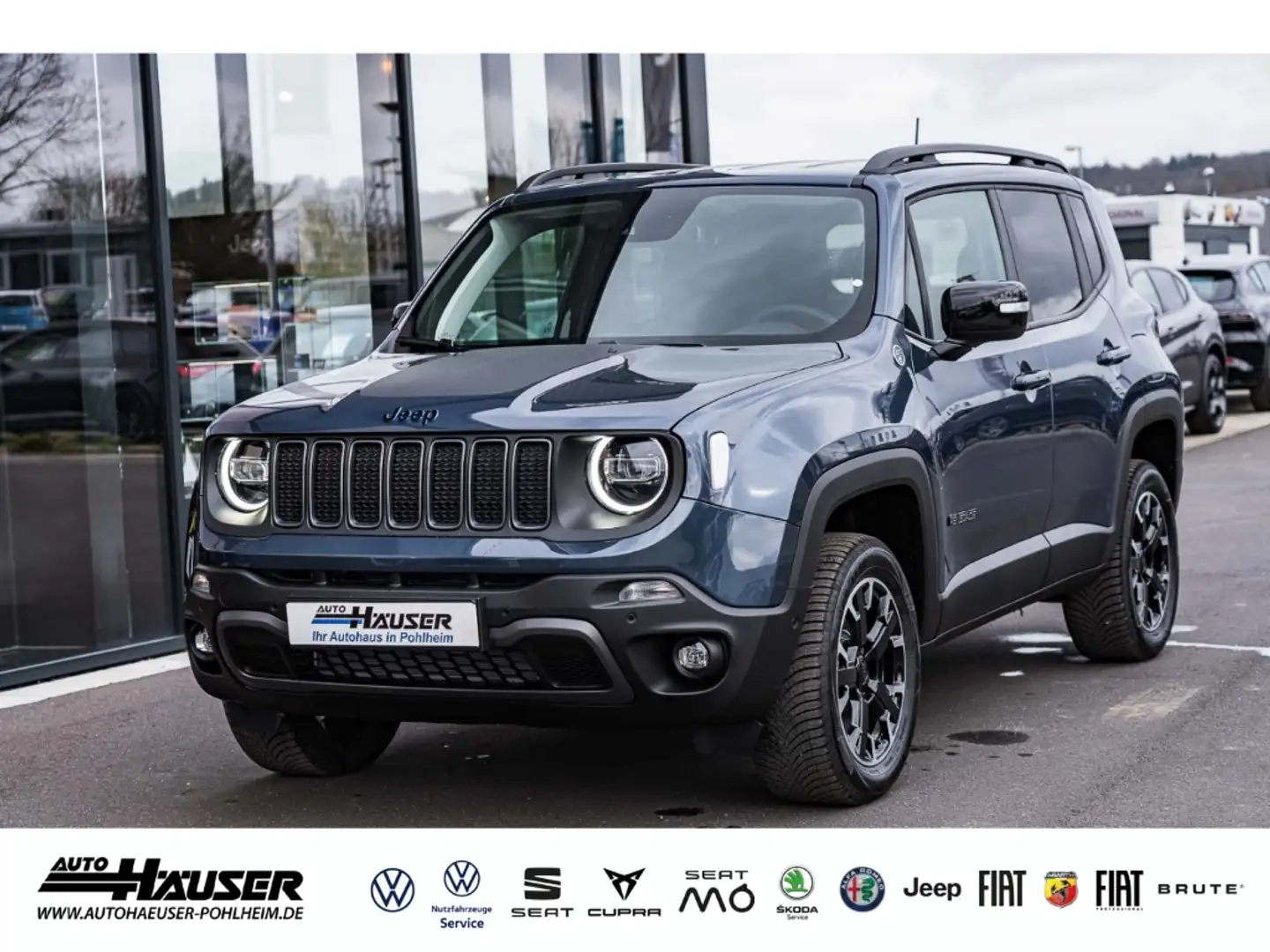 Jeep Renegade Trailhawk 4Xe 1.3 PHEV MY23 WINTER PREMIUM SICHT N Blau - 1