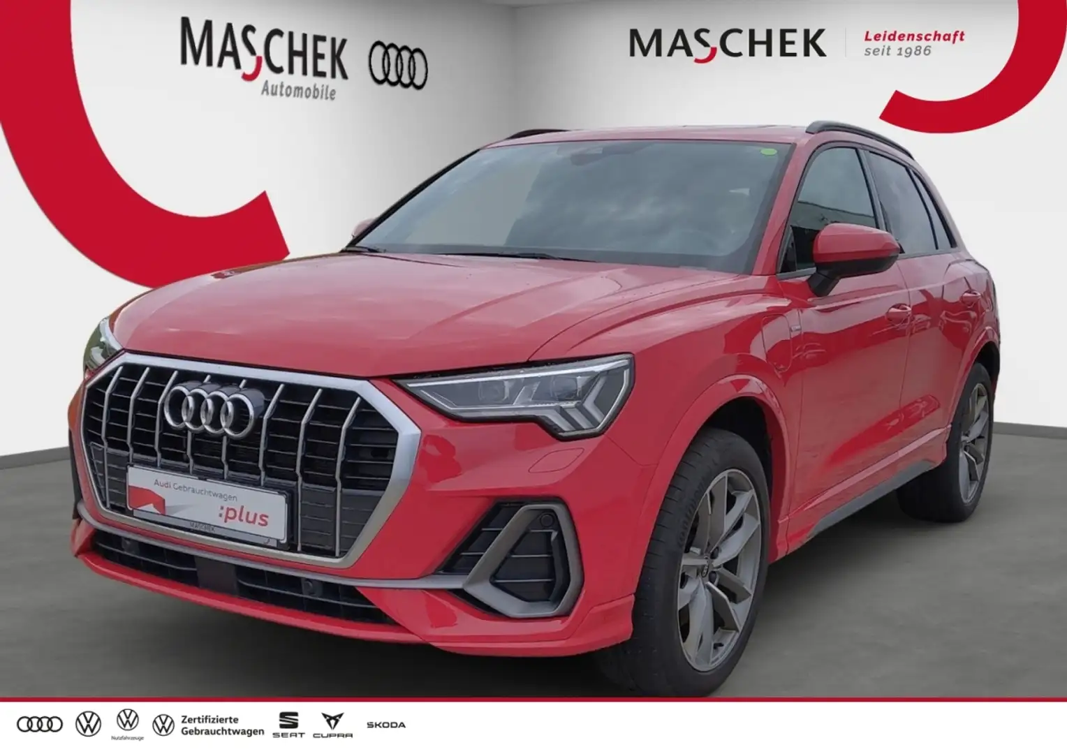 Audi Q3 45 TFSI e 2x S line S tronic AHK Pano Matrix Memor Rouge - 1