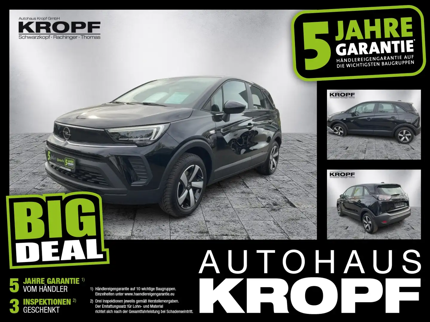 Opel Crossland 1.2 Turbo Edition LED+SHZ+Kam.+PDC Nero - 1