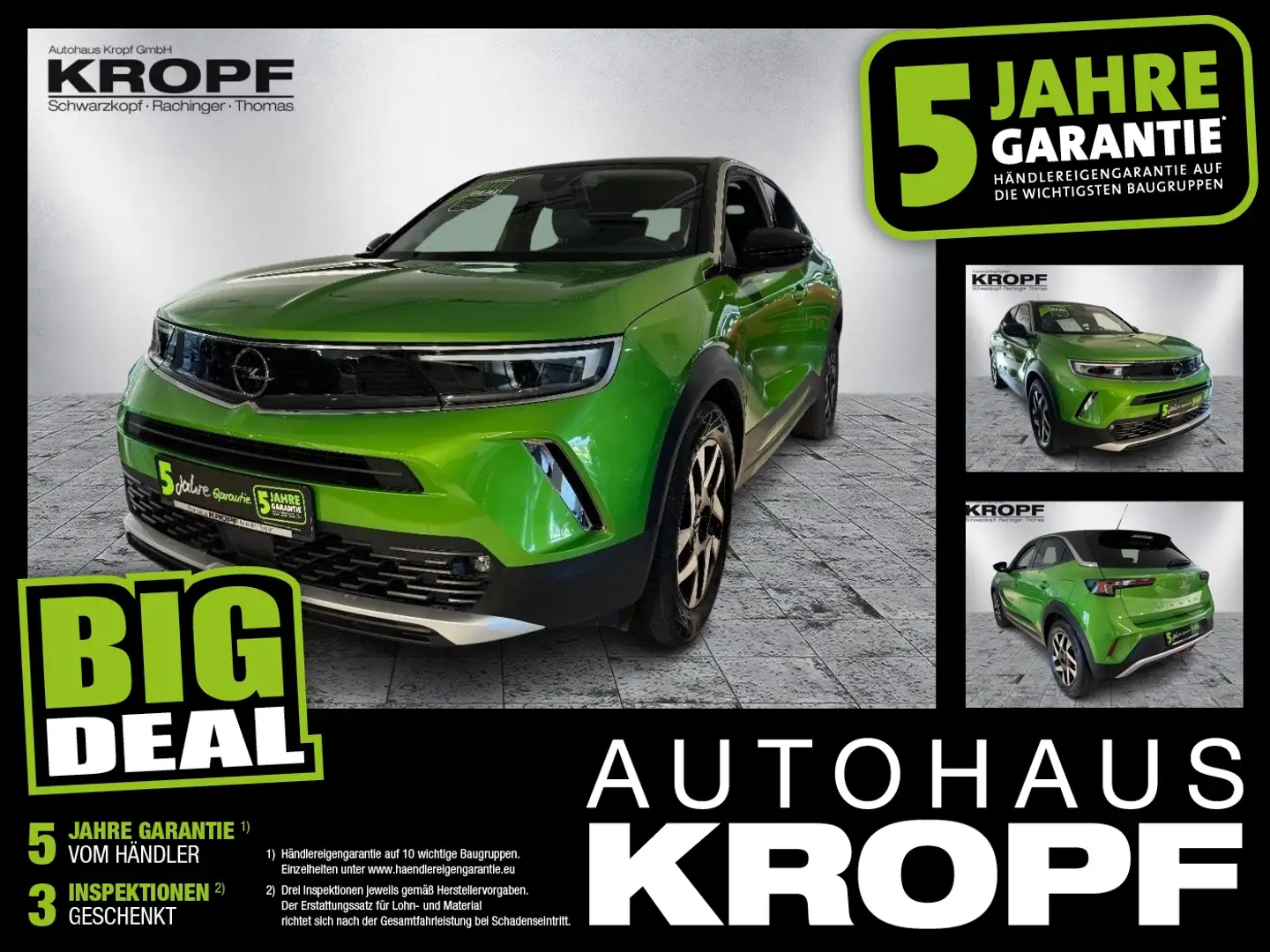 Opel Mokka-E Mokka e Elegance Fin. ab 2,99% ACC+LED+SHZ+Kam. Grün - 1