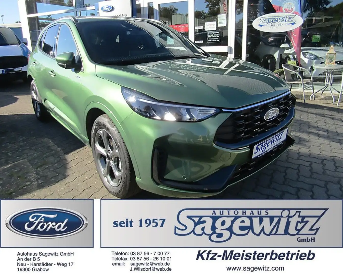 Ford Kuga 1.5 EcoBoost ST-Line Navi SHZ v&h Grün - 1
