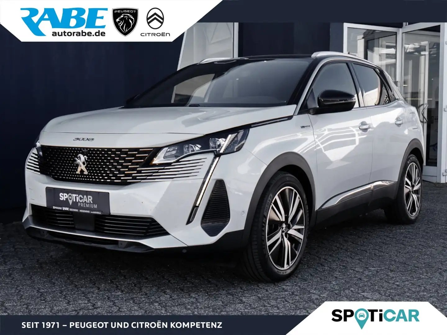 Peugeot 3008 GT Pack 300 Hybrid4 ACC+Navi+Panorama+AHK Klima Fehér - 1