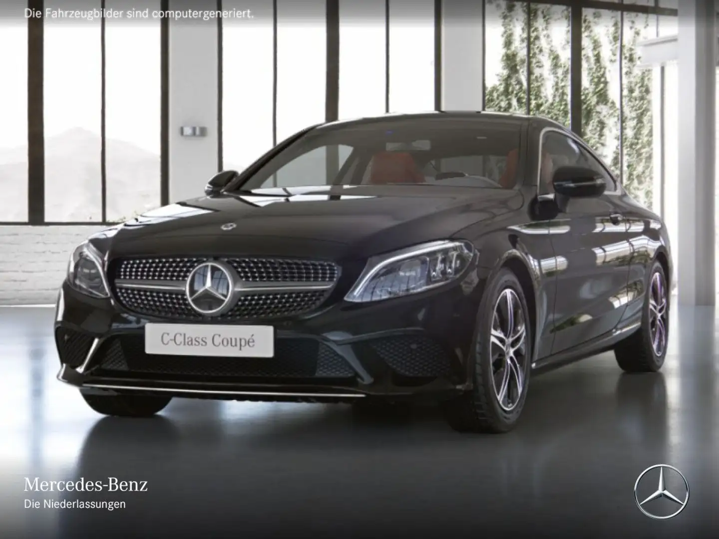 Mercedes-Benz C 300 Coupé 4M MULTIBEAM+KAMERA+KEYLESS+9G Schwarz - 2