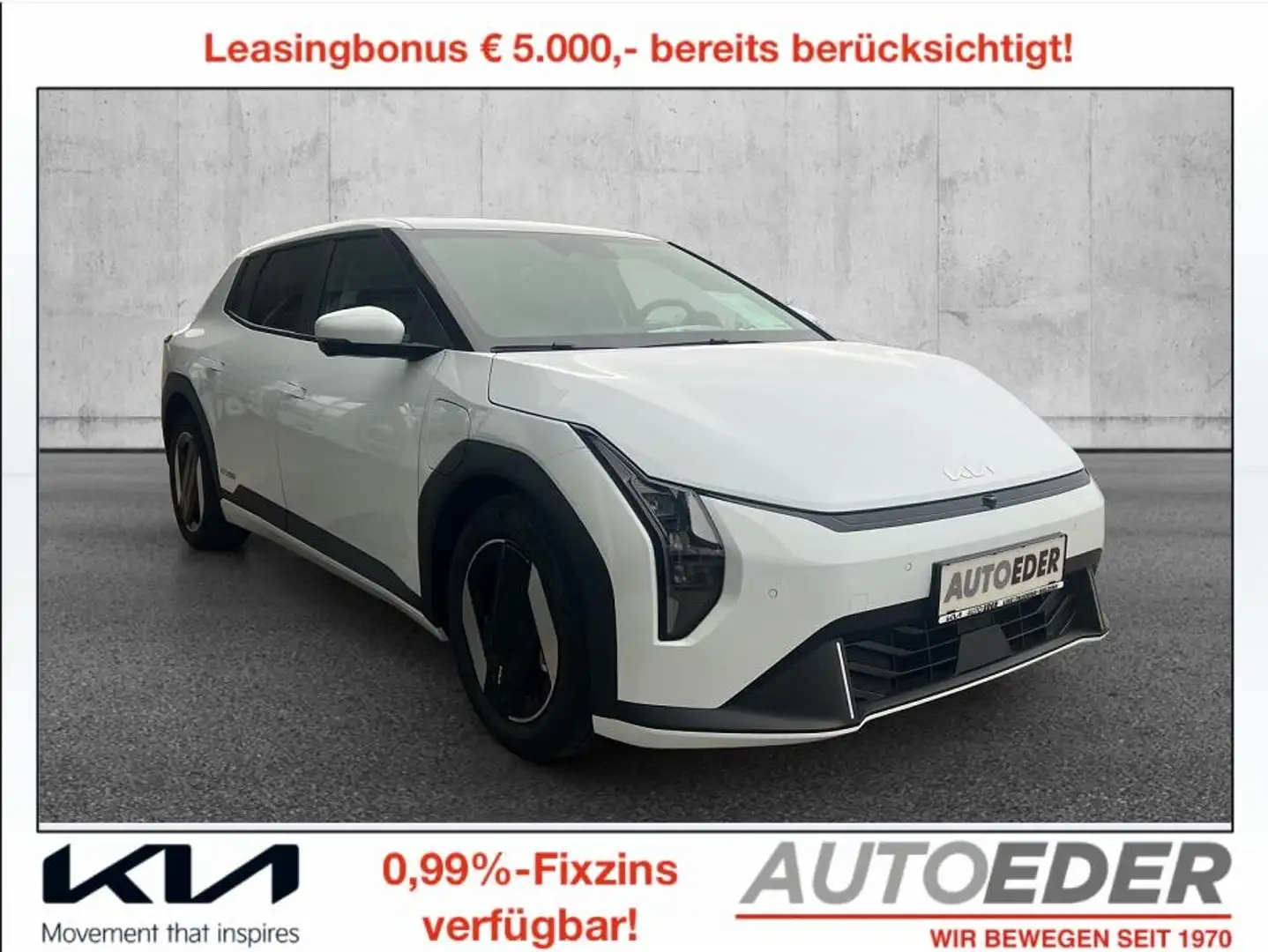 Kia EV4 HB FWD 81,4kWh Earth Plus Weiß - 1