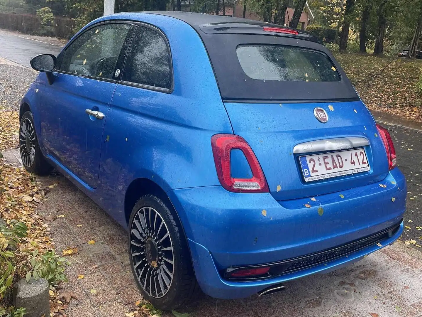 Fiat 500C 1.0i / Pack Sport : Navigation/hybride/essence Bleu - 2