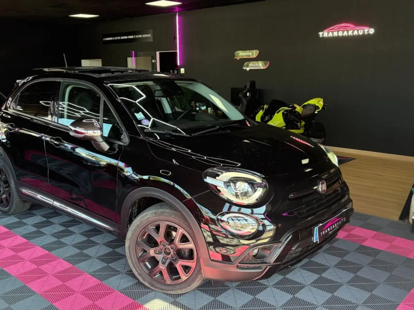 Fiat 500X MY20 120 ch Phase 2 Sport - Toit ouvrant - Radar AV / AR - Régulateur - Feux full Led - Clim auto Negru - 1