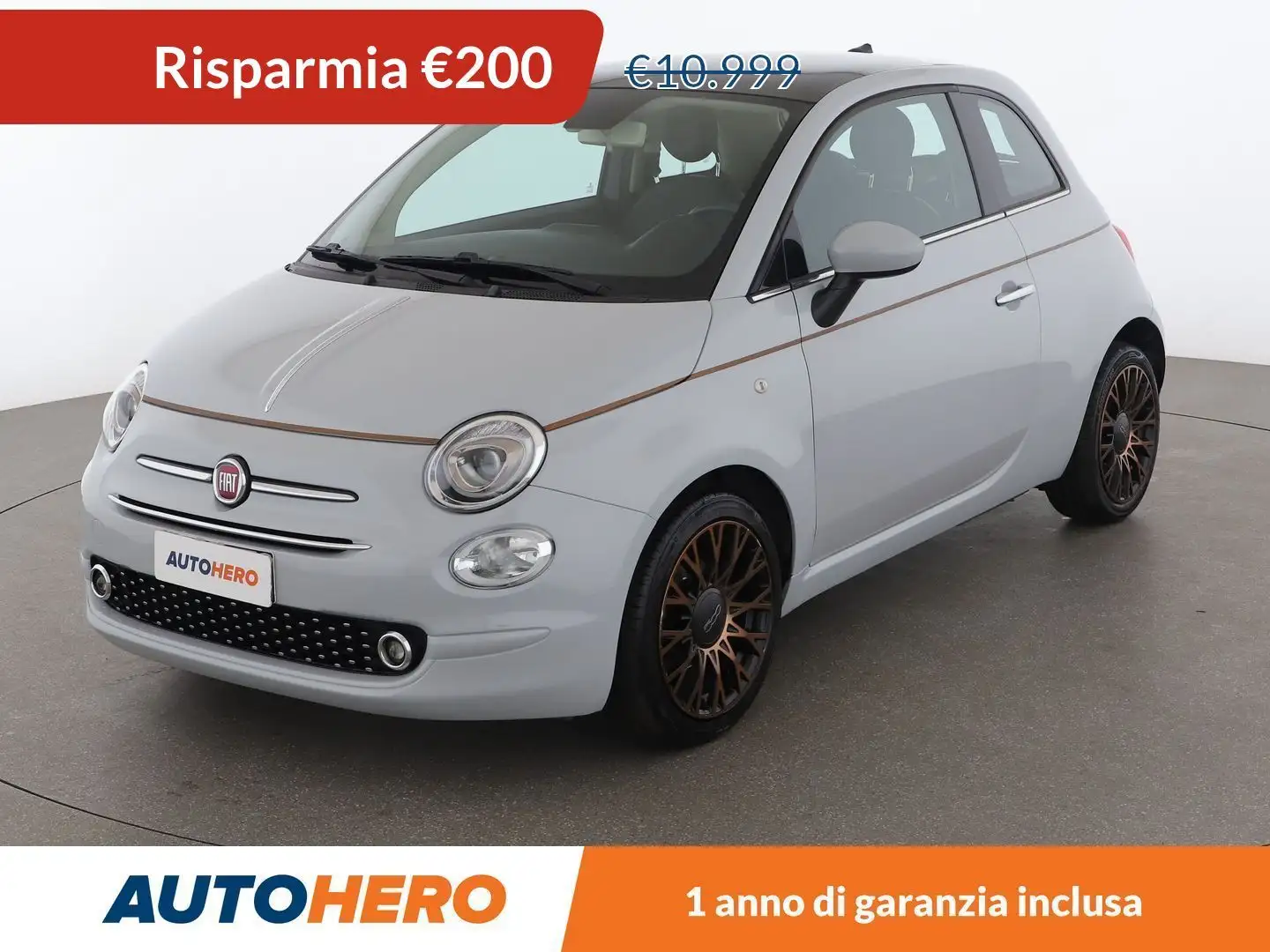 Fiat 500 1.2 Collezione Gris - 1
