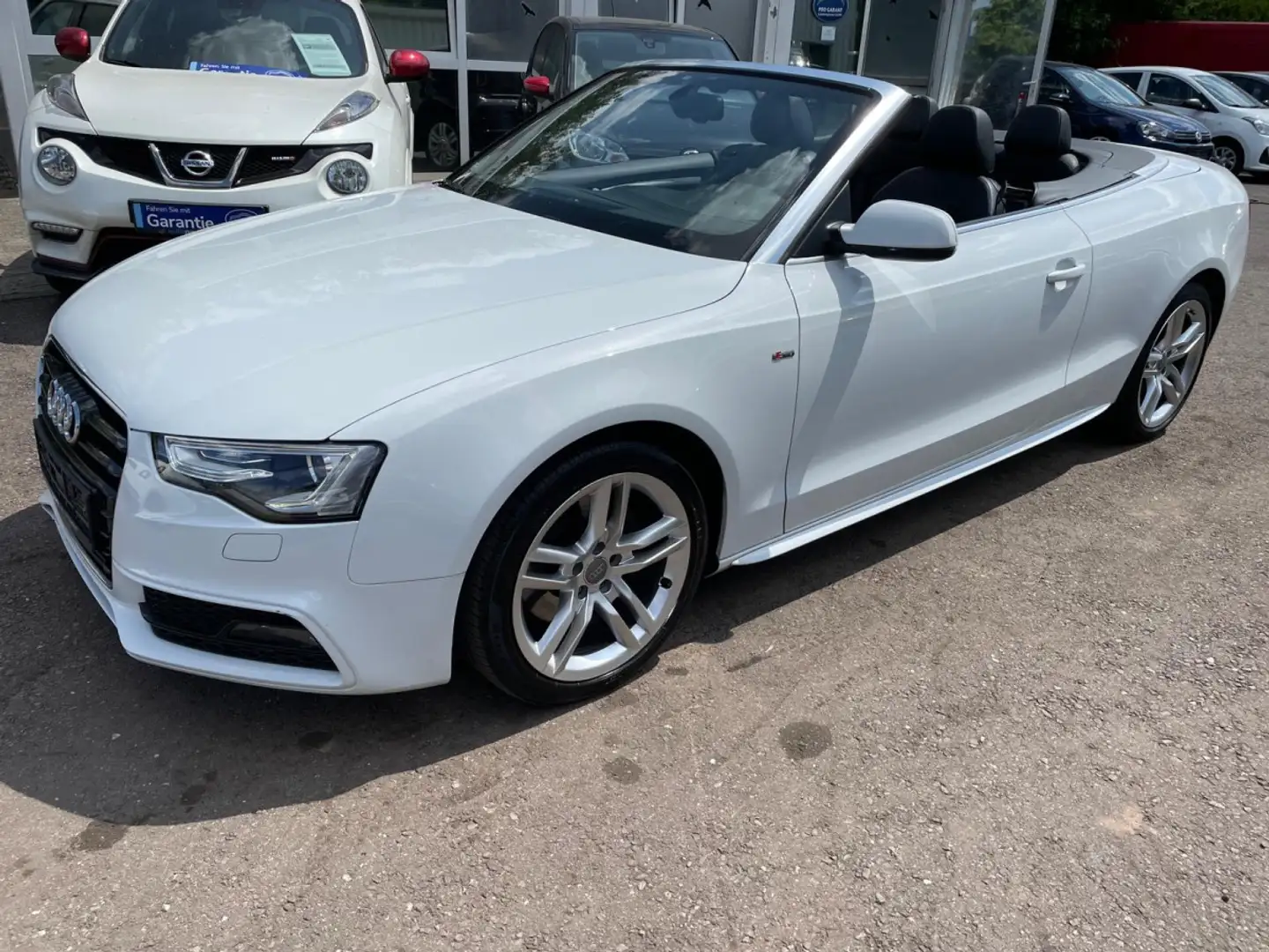 Audi A5 Cabriolet 3.0 TDI S Line Navi+Xenon+Bluetooth Blanc - 1