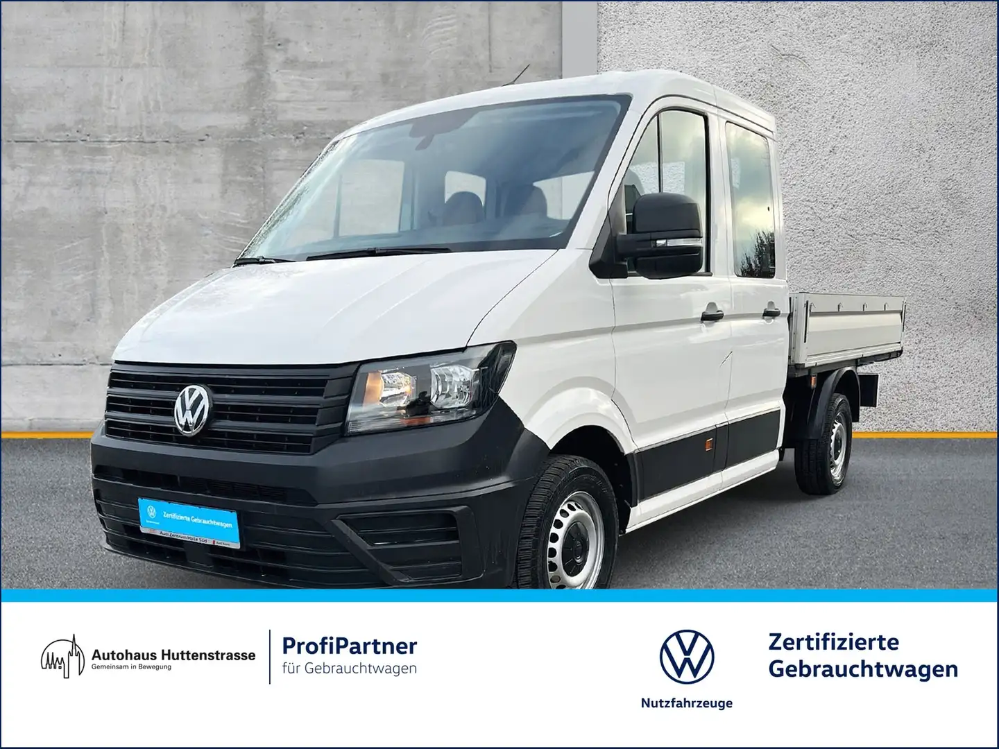 Volkswagen Crafter Pritsche 35 DOKA 2.0 TDI mittellang AHK Weiß - 1