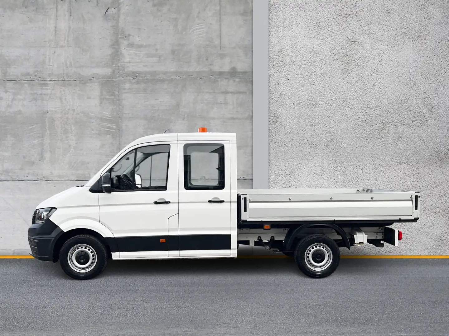 Volkswagen Crafter Pritsche 35 DOKA 2.0 TDI mittellang AHK Weiß - 2