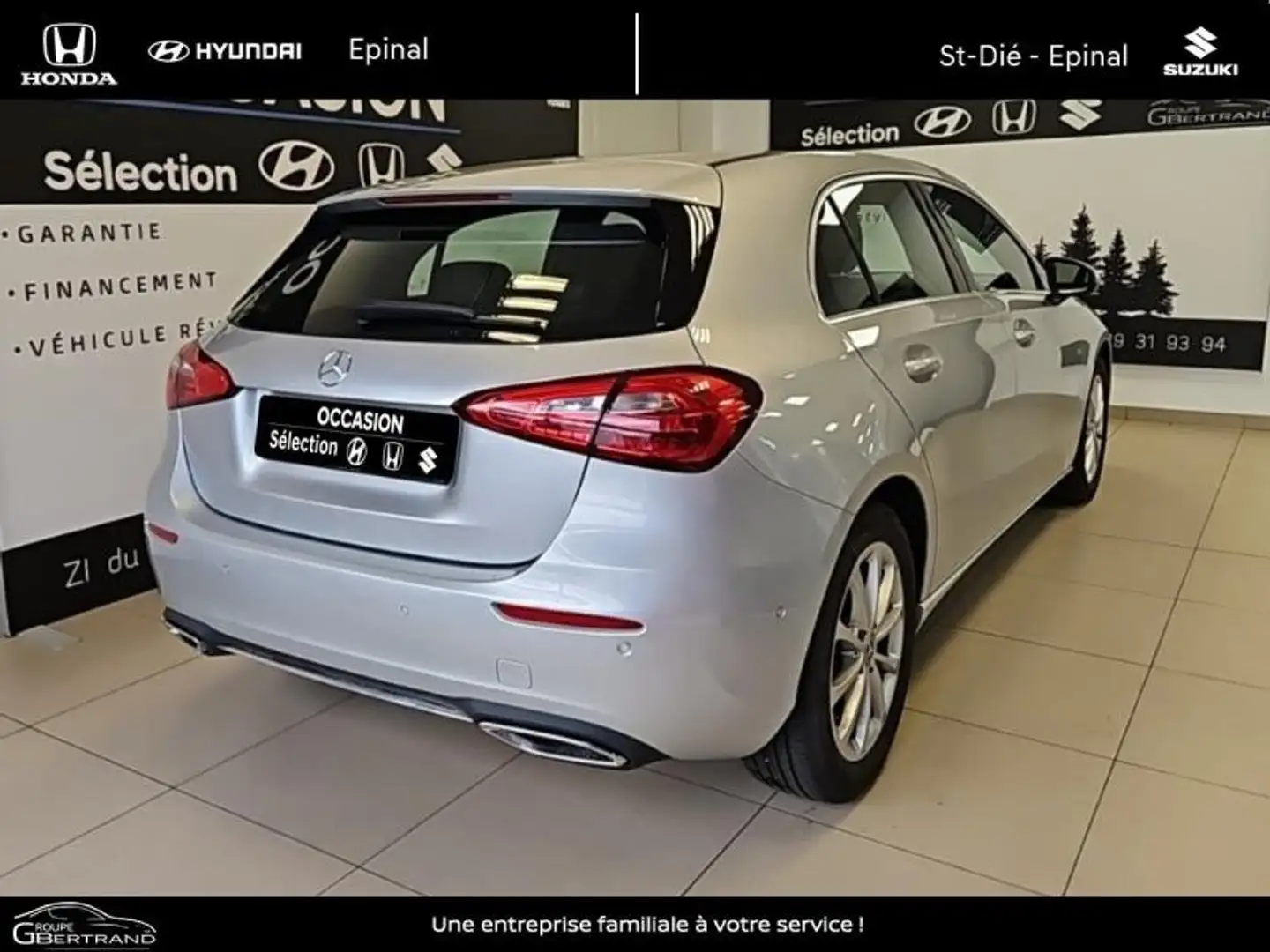 Mercedes-Benz A 180 180 136ch Progressive Line 7G-DCT Argent - 2