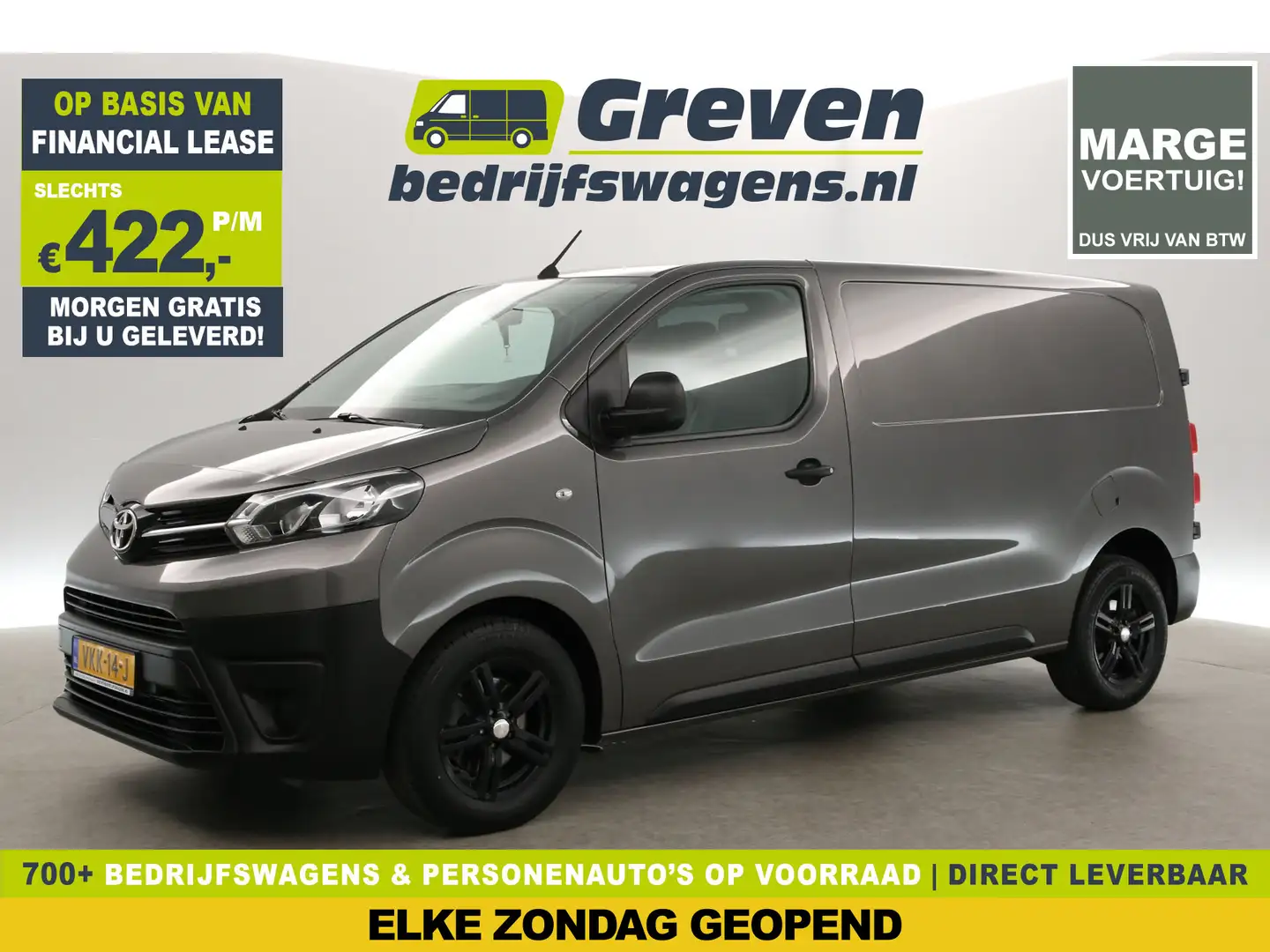 Toyota Proace 2.0 D-4D Navigator L2H1 | MARGE | Automaat | 3-Zit Gris - 1