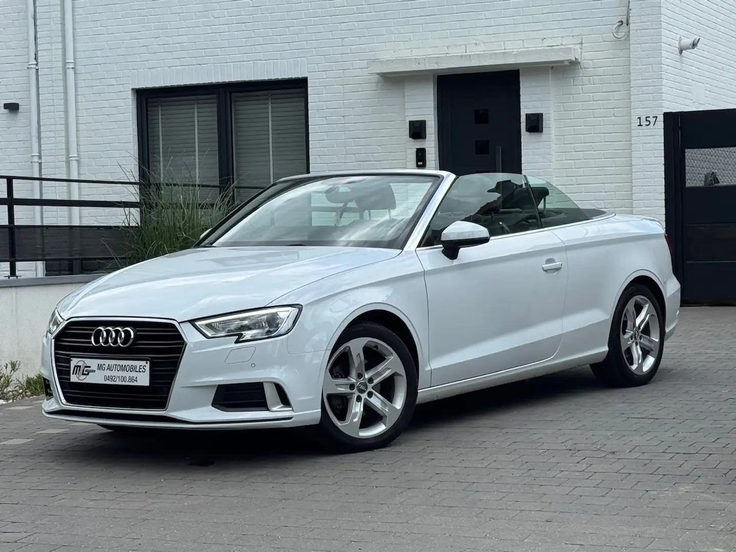 Audi A3 1.6 TDI CABRIOLET *PACK SPORT* S LINE NAVI JANTES! Wit - 2