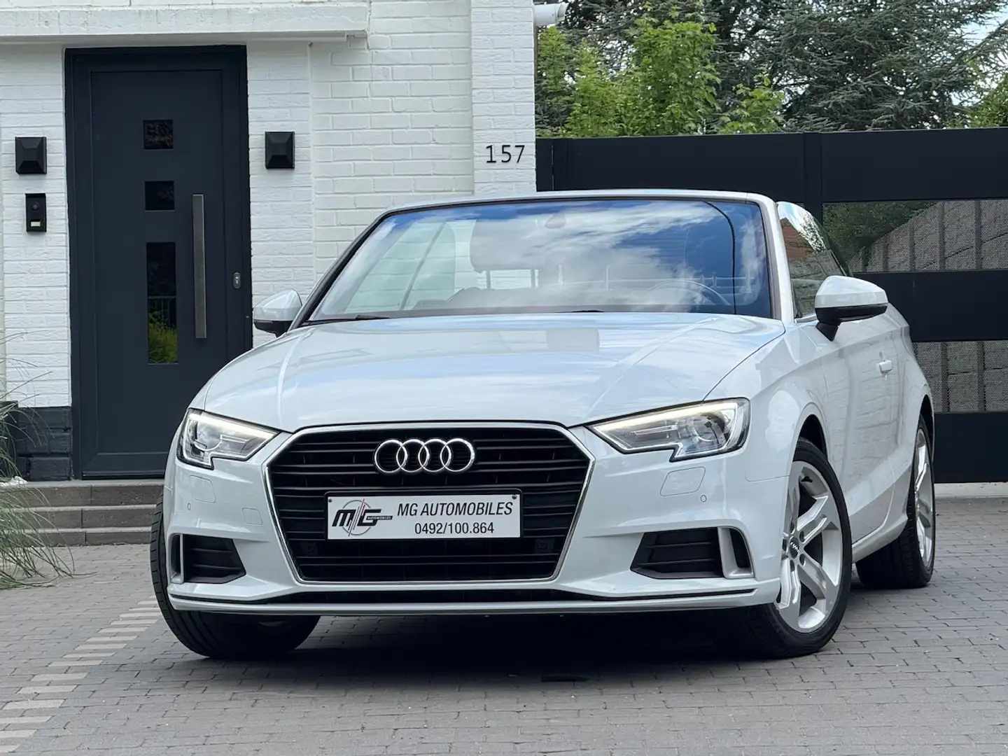 Audi A3 1.6 TDI CABRIOLET *PACK SPORT* S LINE NAVI JANTES! Wit - 1