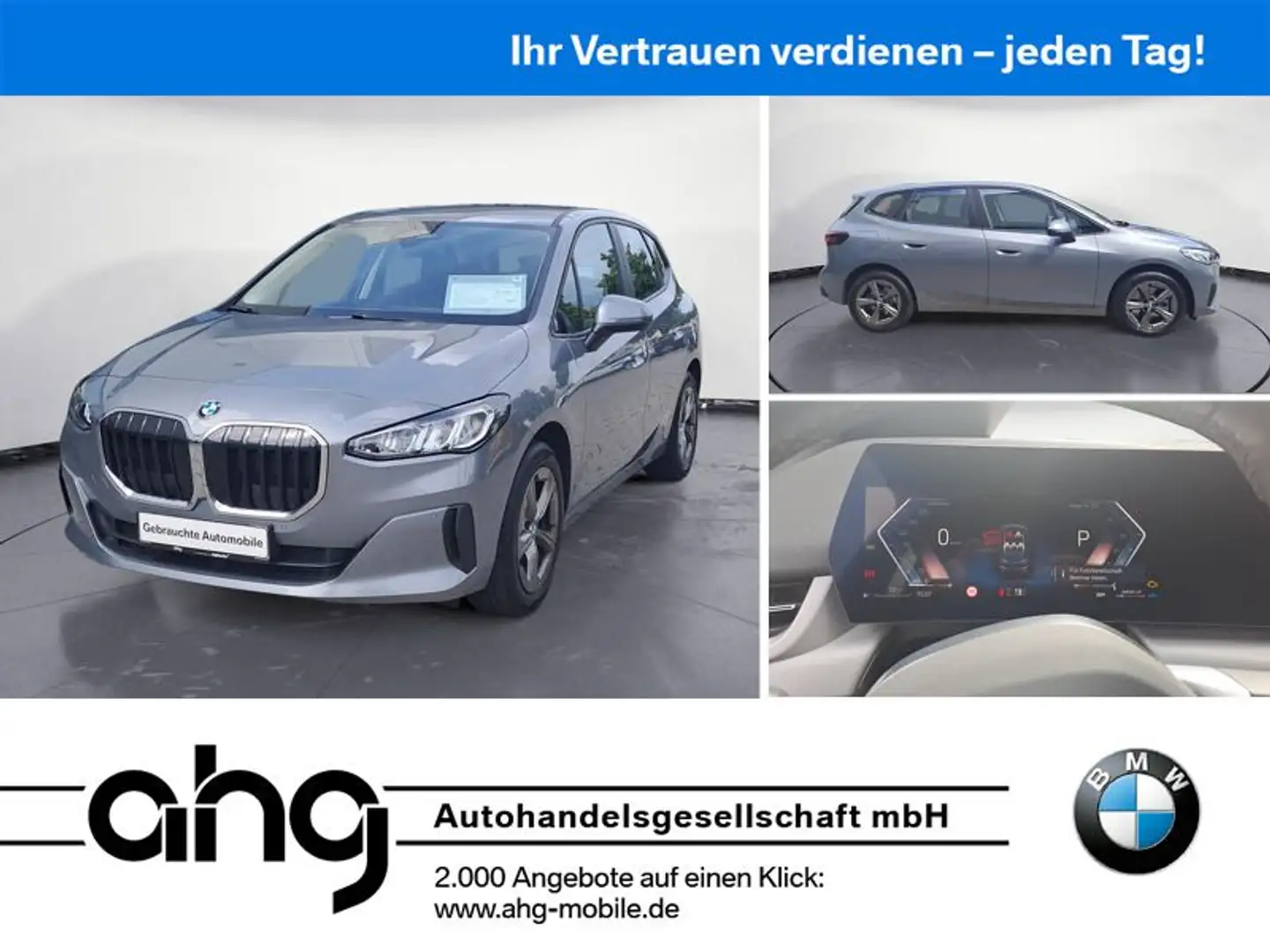 BMW 223i Active Tourer DCT xDrive Navi DSG LED PDC S Gris - 1