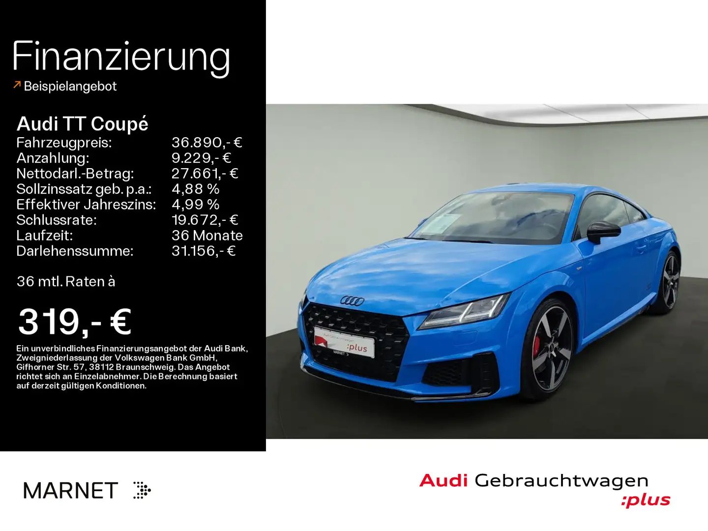 Audi TT 45 TFSI S line competition*LED*Alu*PDC* Modrá - 1