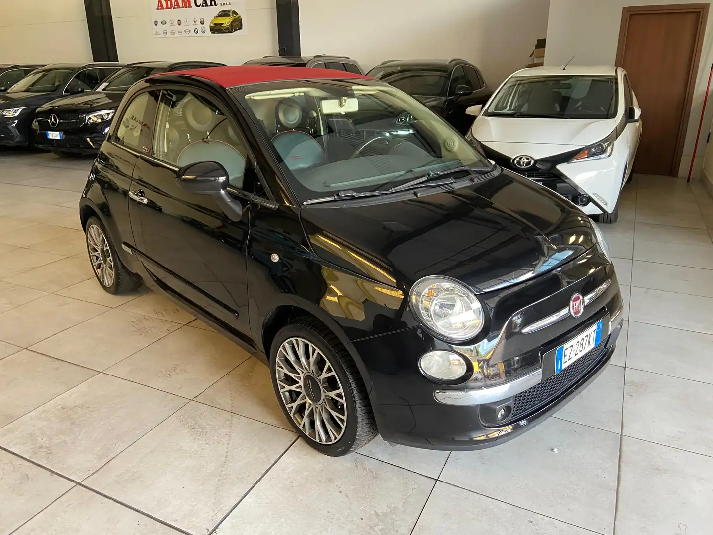 Fiat 500C 500C 1.2 Lounge 69cv my14 Cabrio NEOPATENTATI Nero - 2
