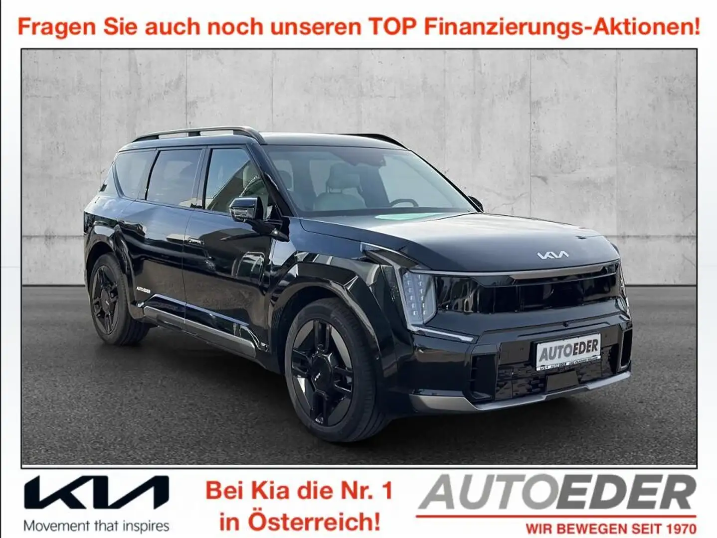 Kia EV9 AWD 99.8kWh GT-Line Aut. Schwarz - 1