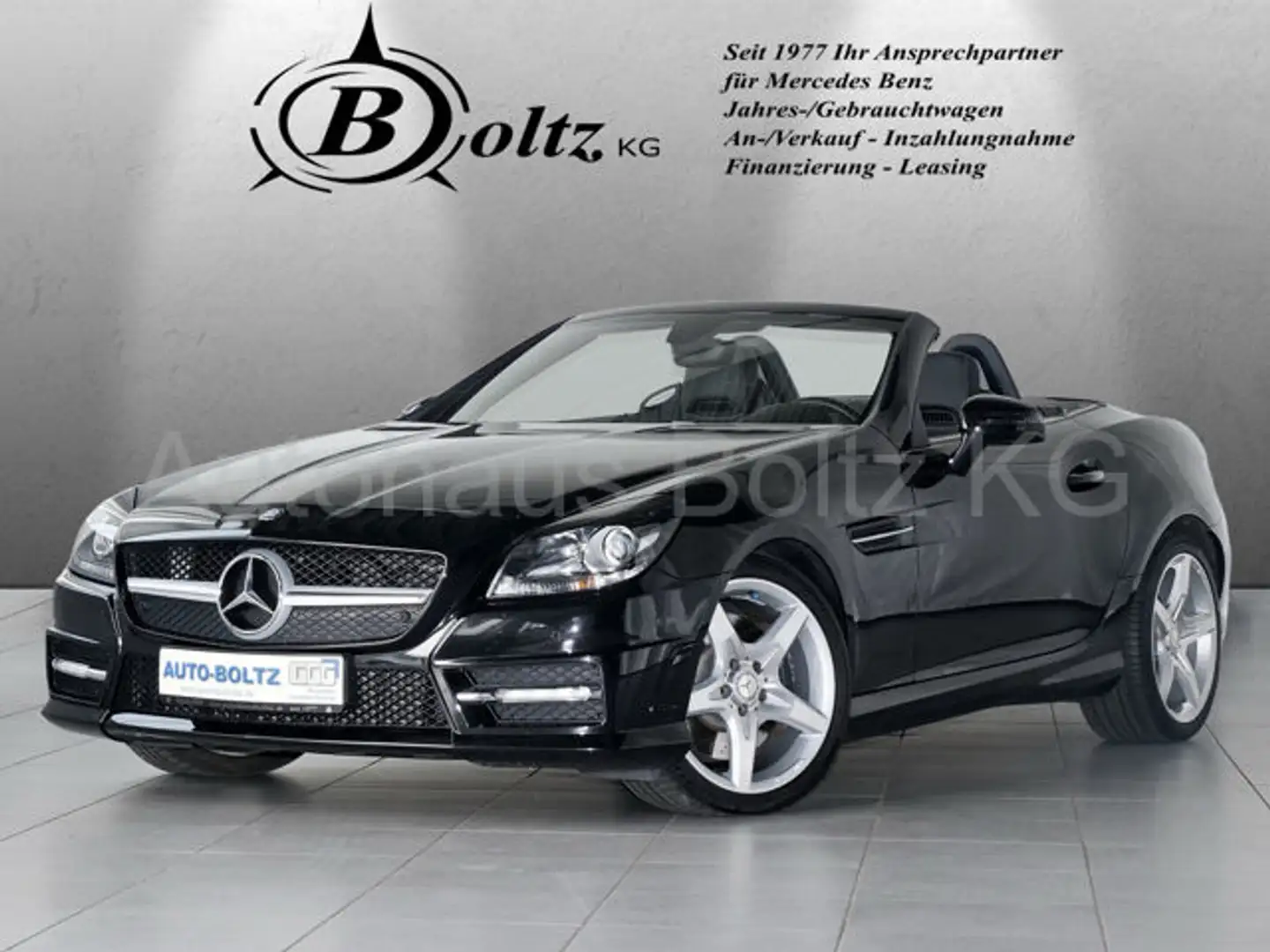Mercedes-Benz SLK 200 BE AMG Line Klima ASC Leder Noir - 1