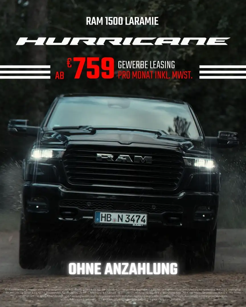 Dodge RAM 1500 Laramie Sport Ab.Temp. Sitzkühlung AHK Schwarz - 2
