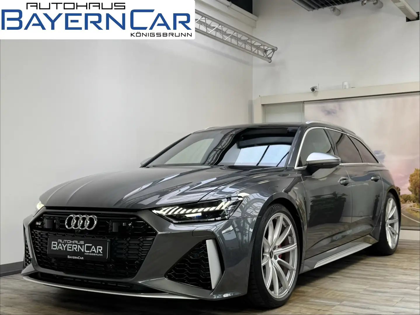 Audi RS6 HeadUP MatrixLED Pano B&O 360° ACC Sitzlüft. Grau - 1