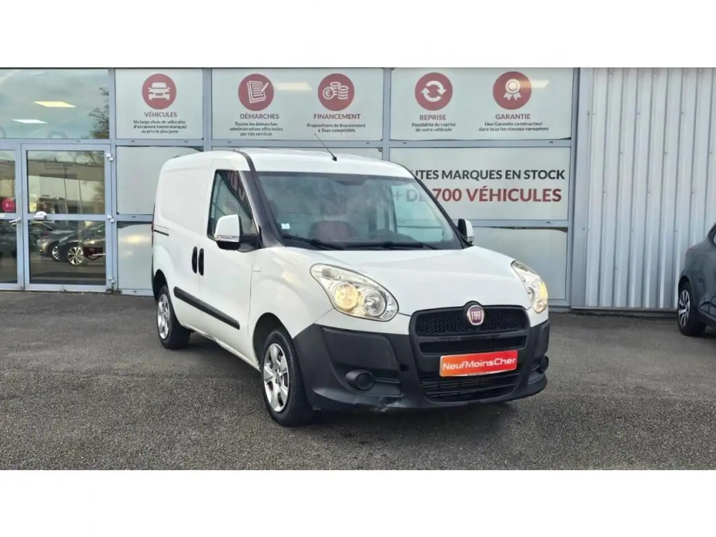 Fiat Doblo Fourgon tôlé Pack CD Clim 1.3 Multijet 90cv Blanc - 1