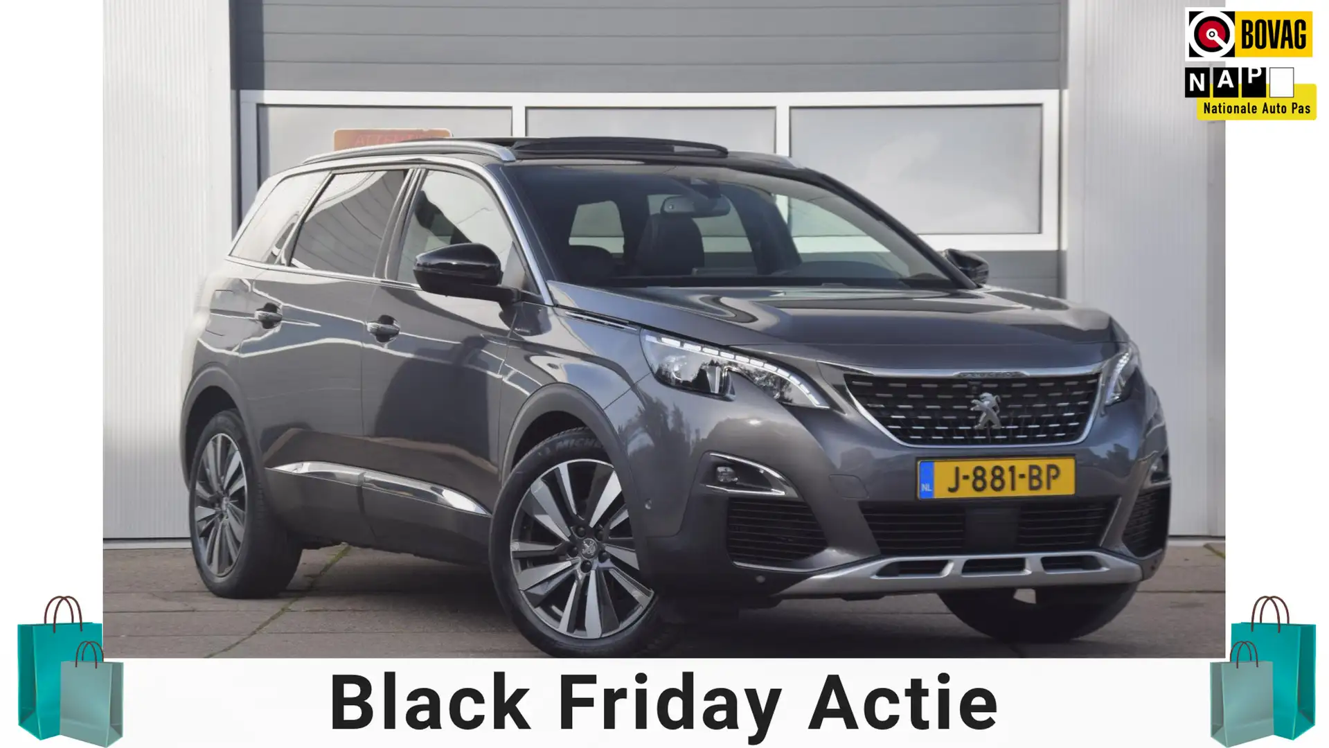 Peugeot 5008 1.5 BlueHDI Blue Lease GT-Line FULL OPTIONS!! Gris - 1