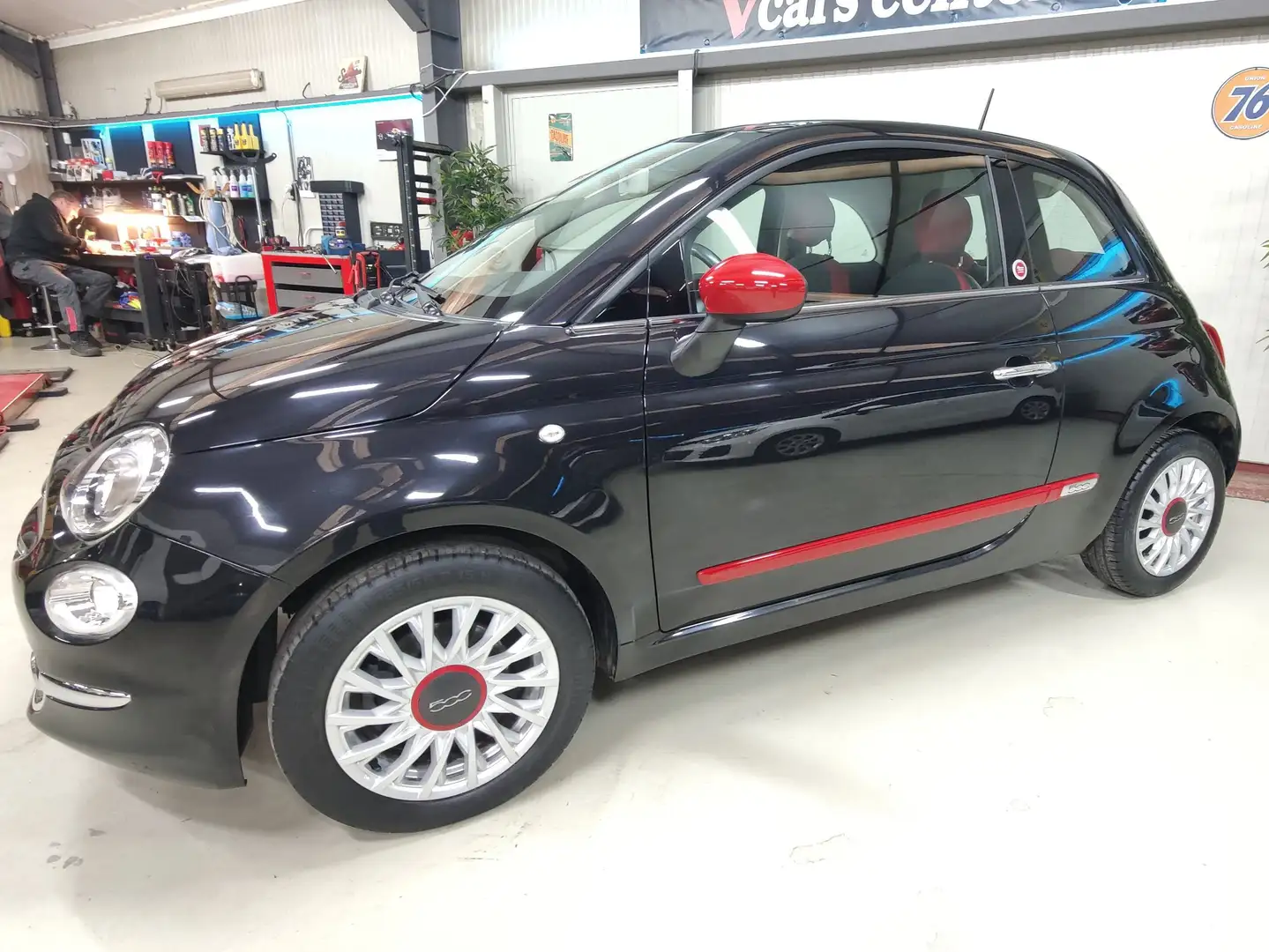 Fiat 500 1.2i Série"Rosso Amore", 37.000Km,1er Propr.!!! Fekete - 2