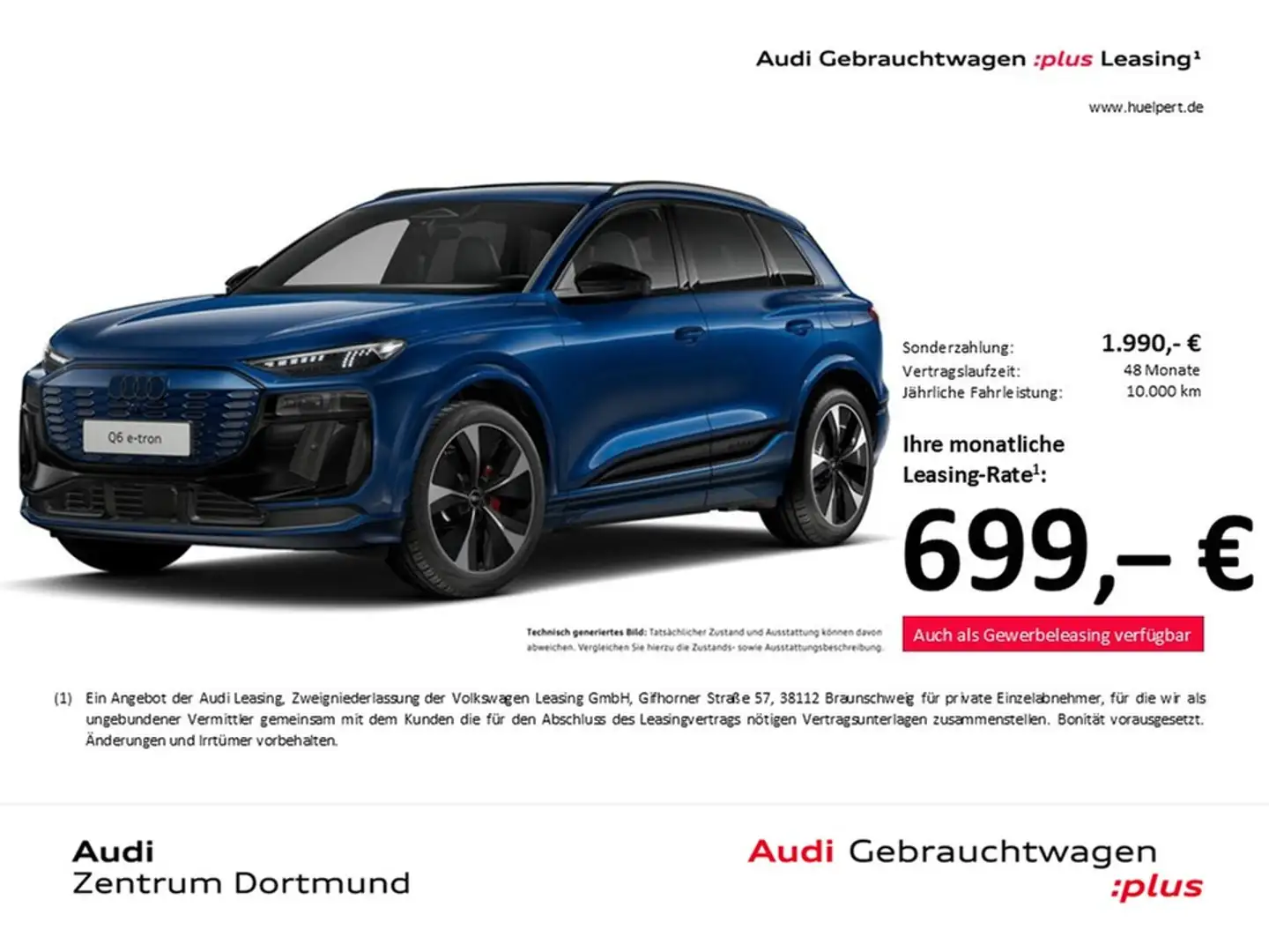 Audi Q6 e-tron performance S LINE edition one blue 21Z Blau - 1