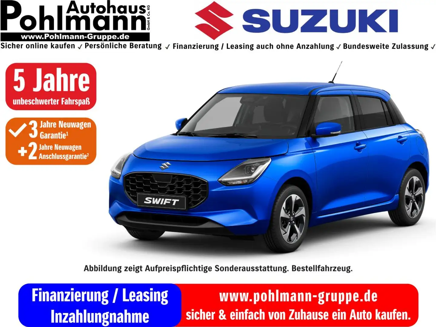 Suzuki Swift 5-Türer 1.2 HYBRID Club Blau - 1