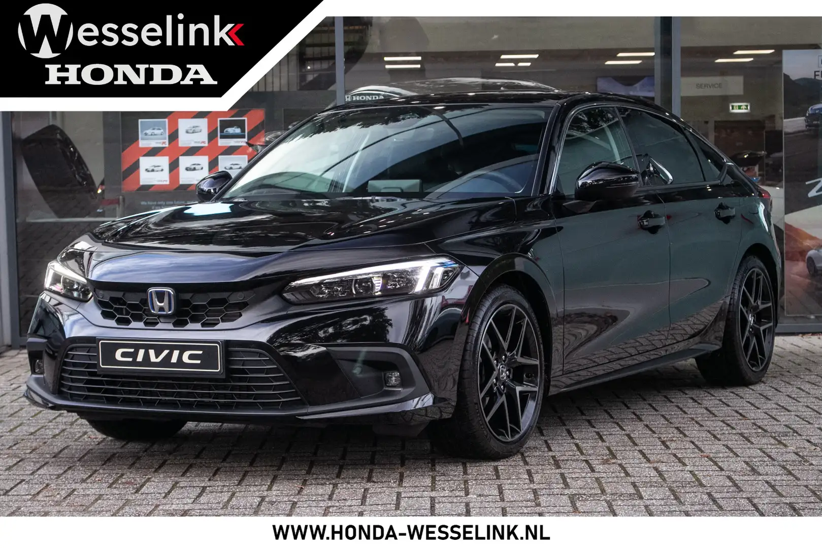 Honda Civic 2.0 e:HEV Advance - Cons. prijs rijklaar | Schuifd Schwarz - 1