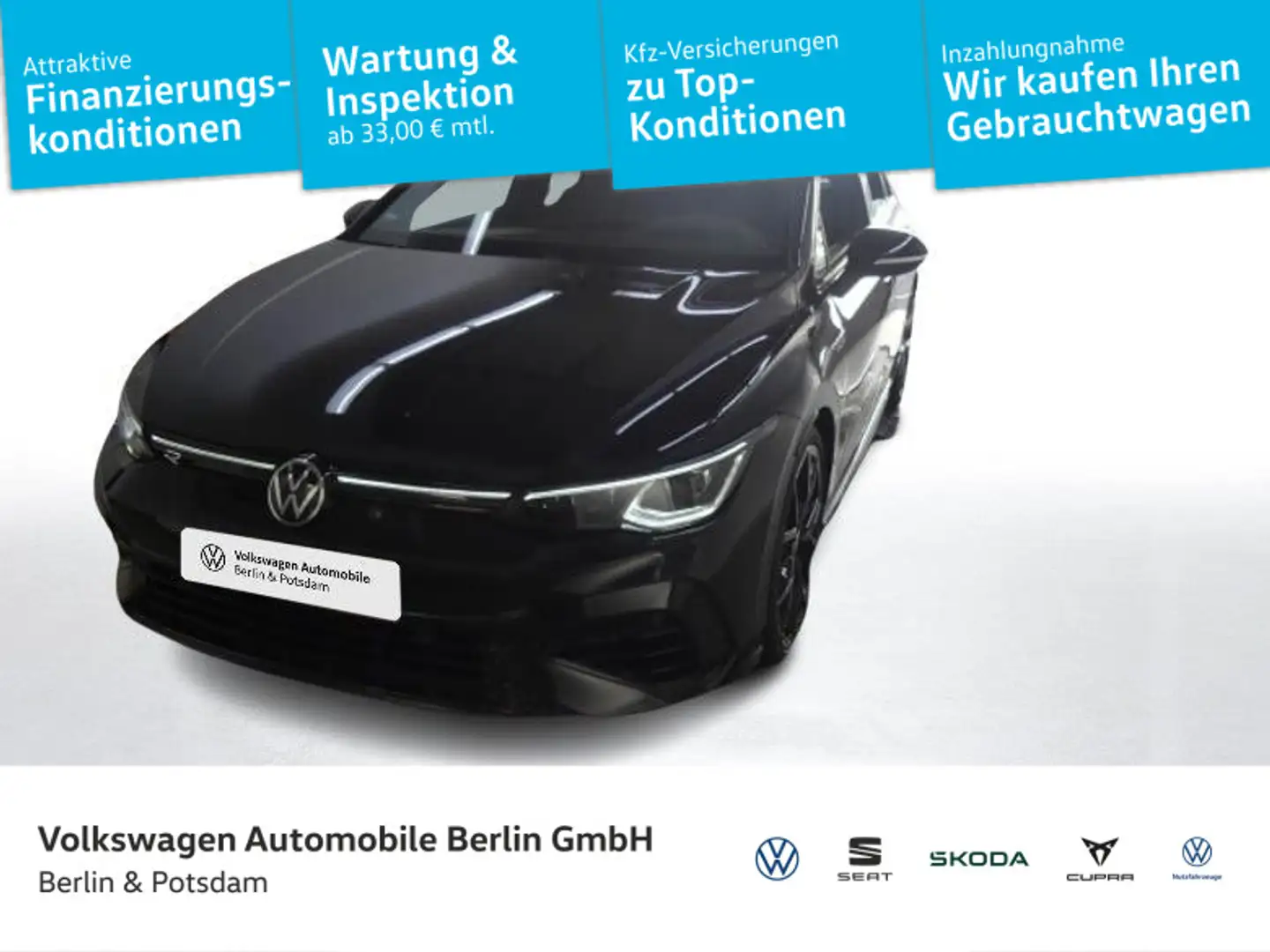 Volkswagen Golf VIII 2.0 TSI R DSG 4M Leder P-Dach Black St Schwarz - 1