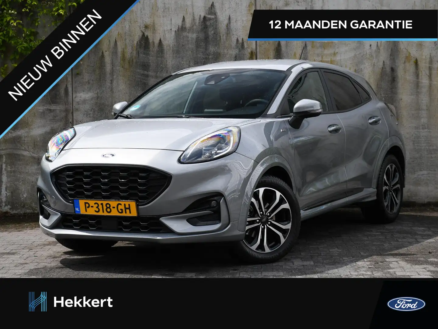 Ford Puma ST-Line 1.0 EcoBoost Hybrid 125pk PDC ACHTER | NAV Grijs - 1