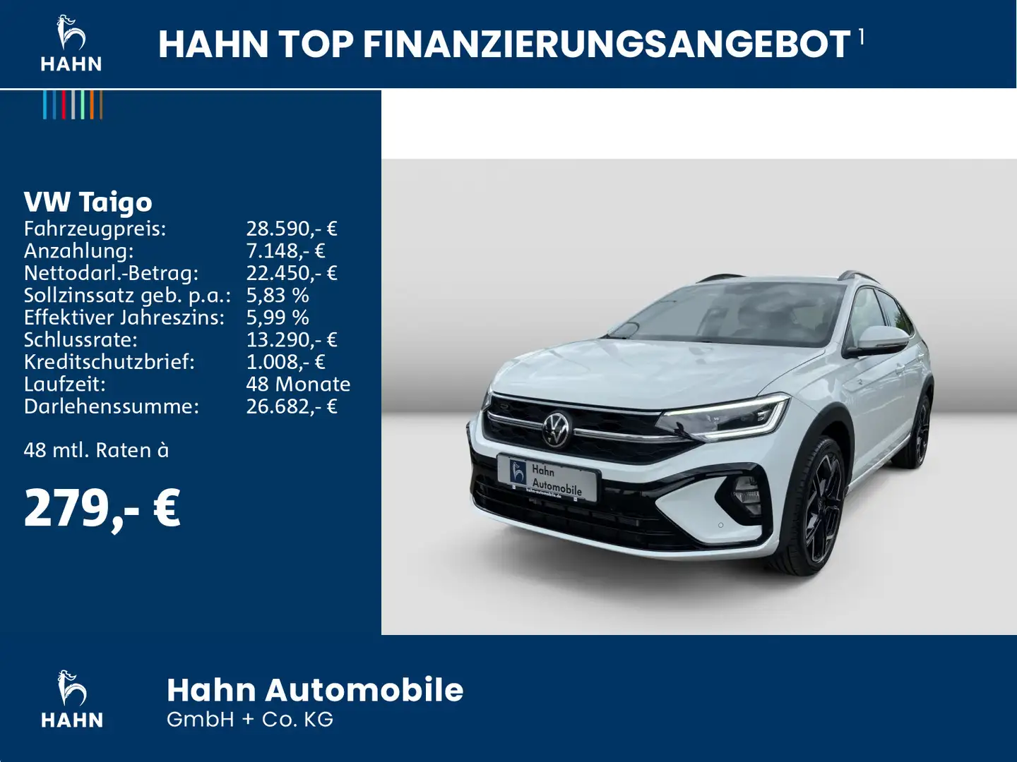 Volkswagen Taigo R-Line 1,0 l TSI OPF 85 kW (116 PS Bianco - 2