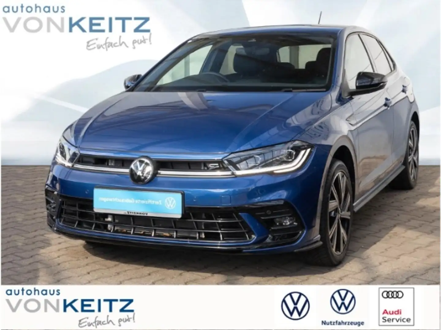 Volkswagen Polo 1.0TSI DSG R-Line EU6d Azul - 1
