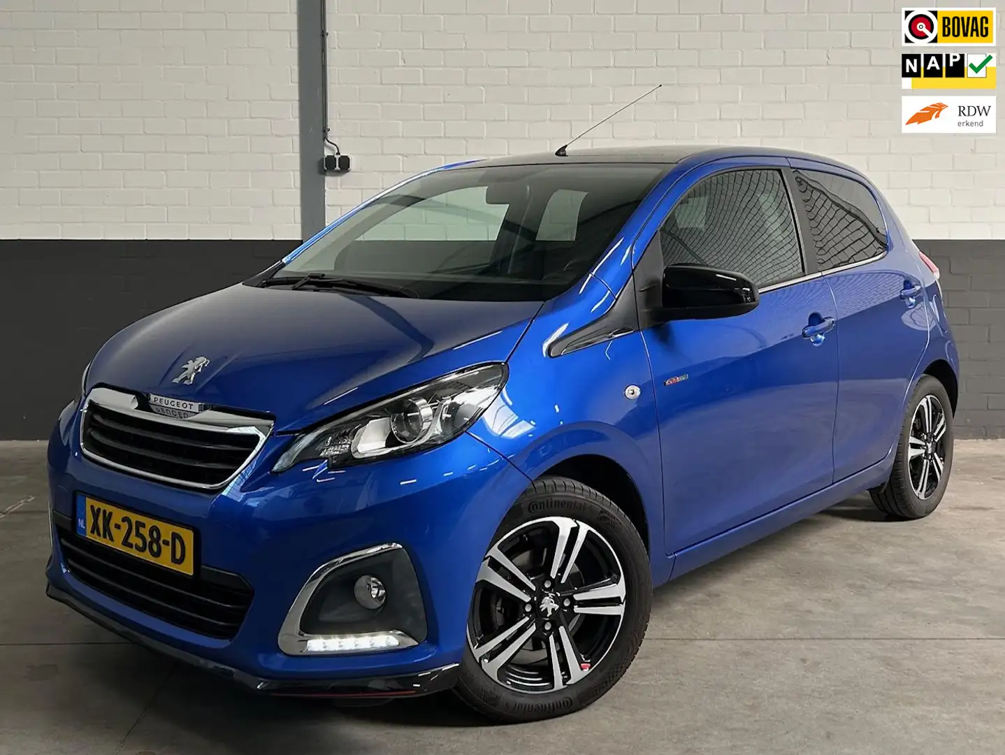 Peugeot 108 1.0 e-VTi GT-Line, cruise control, Apple-android, Blauw - 1