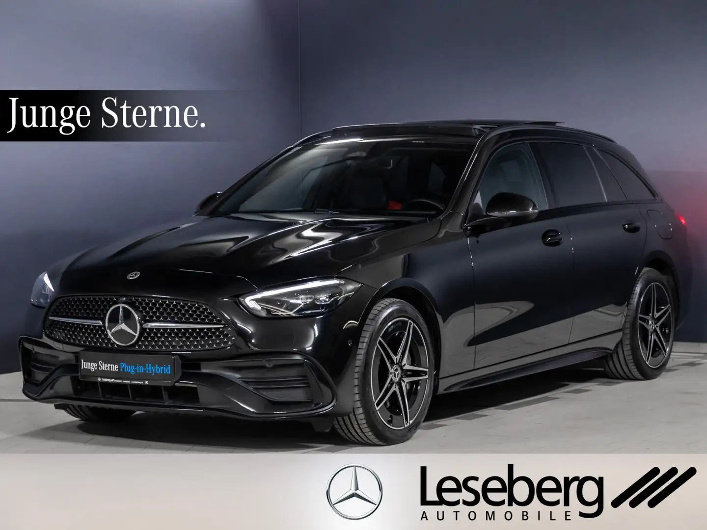 Mercedes-Benz C 300 C 300 e T AMG Night/LED/Pano/Distron/Kamera/DAB+ Schwarz - 1
