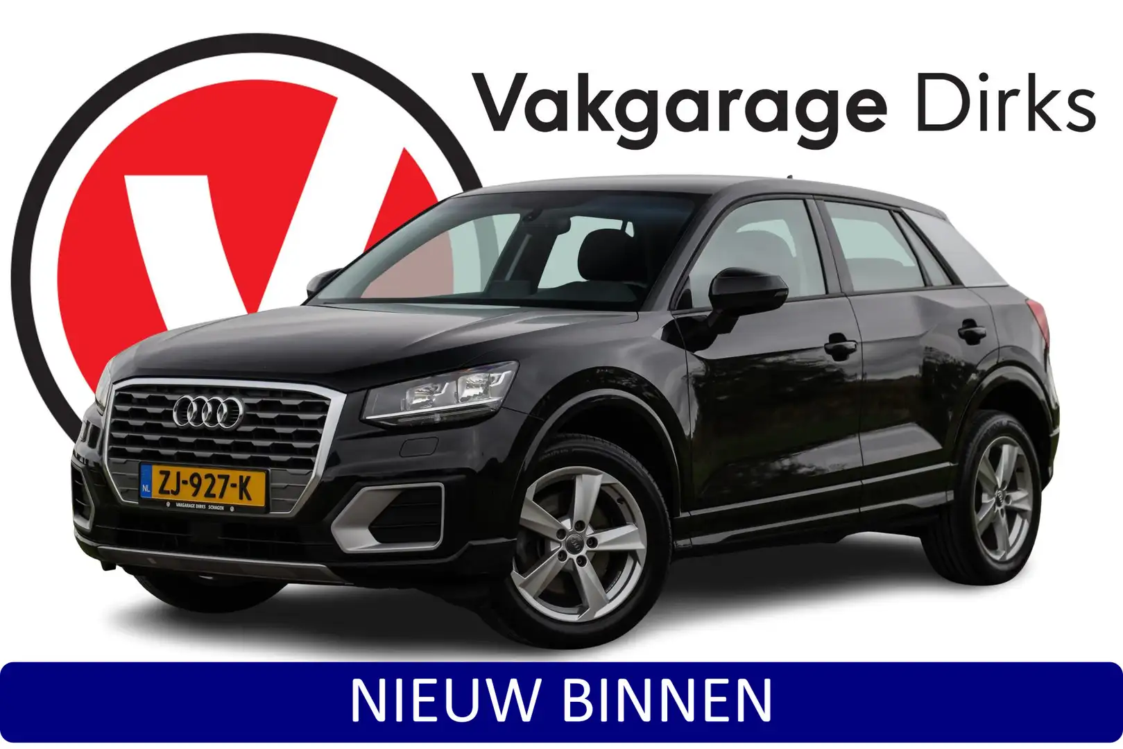 Audi Q2 1.4 TFSI 150 PK Aut. Sport ✅ Carplay ✅ Stoelverwar Zwart - 1