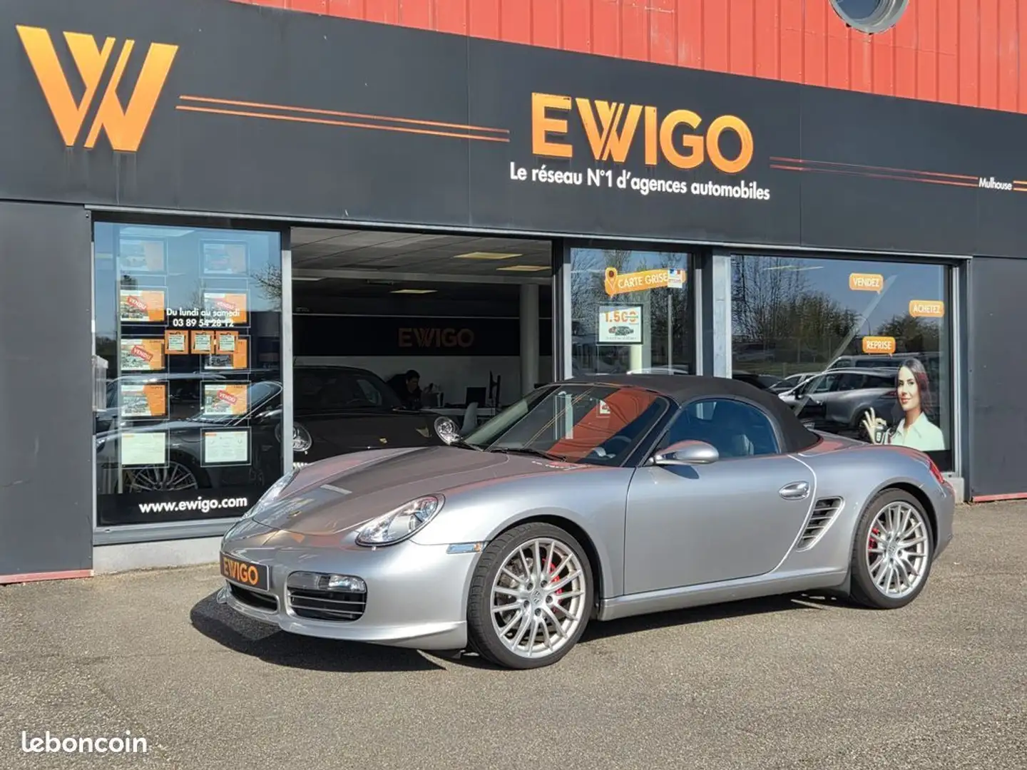 Porsche Boxster spyder rs 60 3.4 303ch pse siege sport option interieur noir Gris - 2