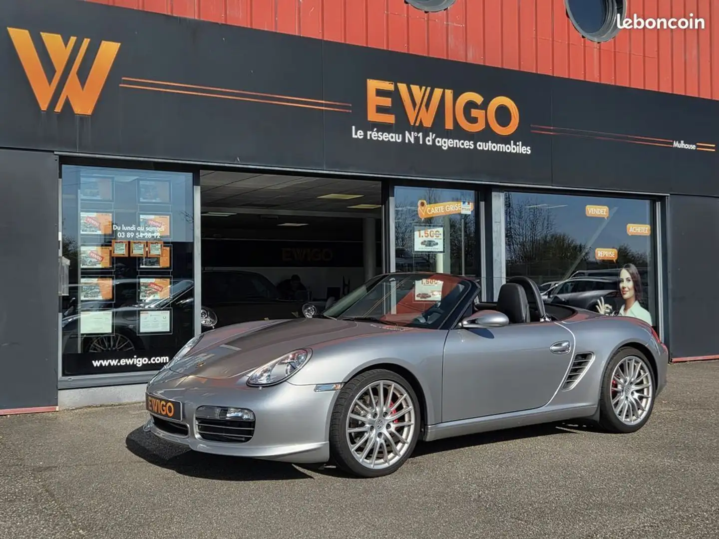 Porsche Boxster spyder rs 60 3.4 303ch pse siege sport option interieur noir Gris - 1